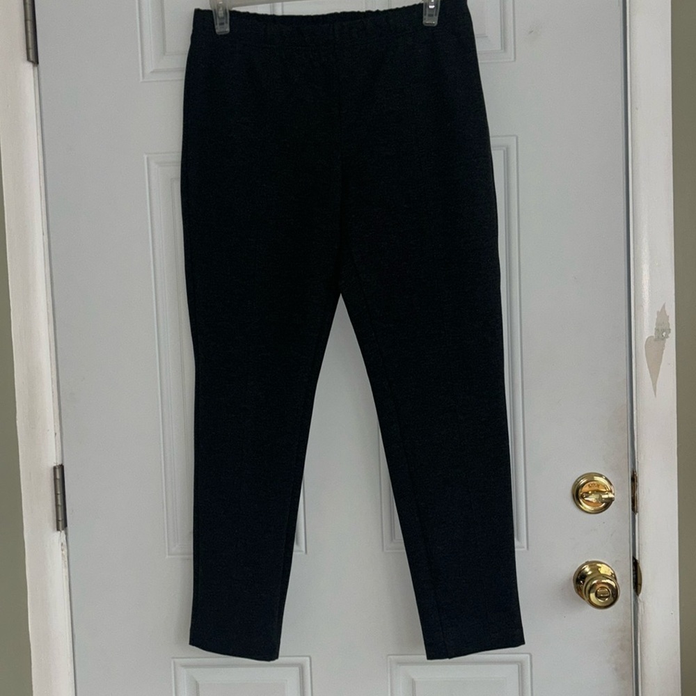 NWT Talbots Dark Grey Leggings, Size Large